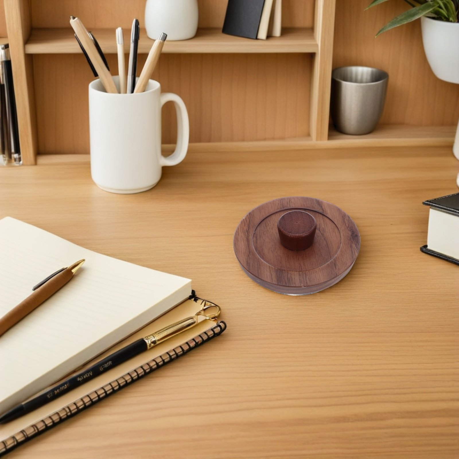 Coffee Tea Replacement - 2 stuks houten bekerdeksels met natuurlijke