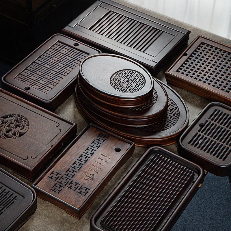 Bamboo Tea Tray - Dienblad van natuurlijk bamboe, theetafel houten