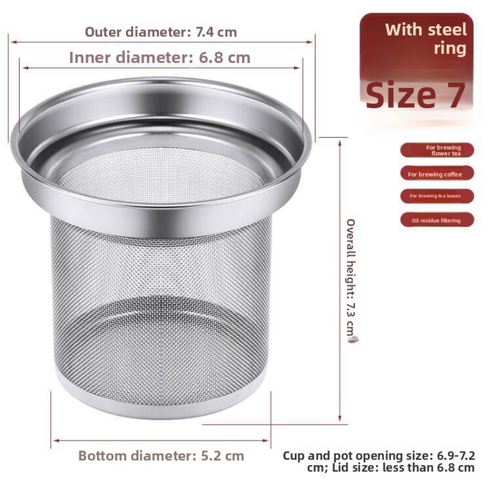 Coffee Tea Replacement - Nieuwe roestvrijstalen theefilter, multifunctioneel, herbruikbaar, mesh-filter,
