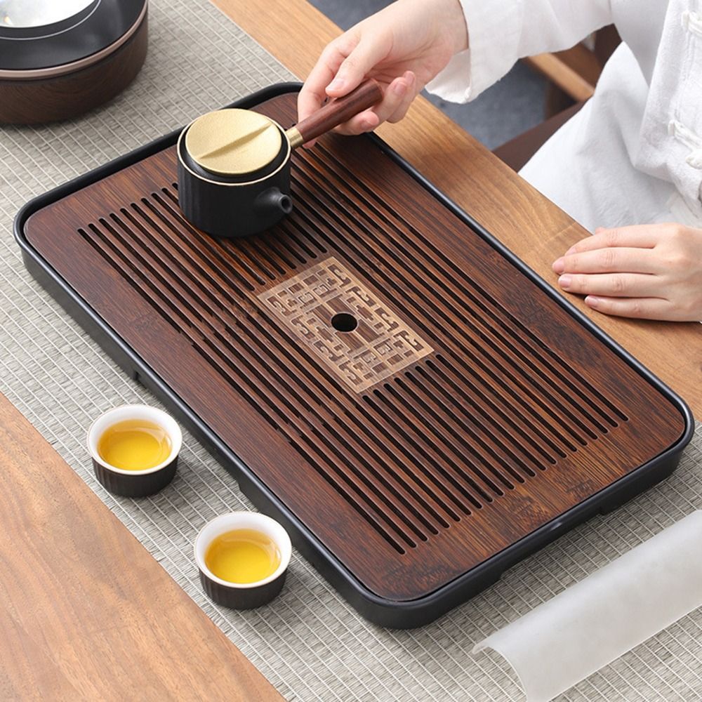 Bamboo Tea Tray - Nieuwe Bamboe Thee Dienblad 43.5x26.5cm met