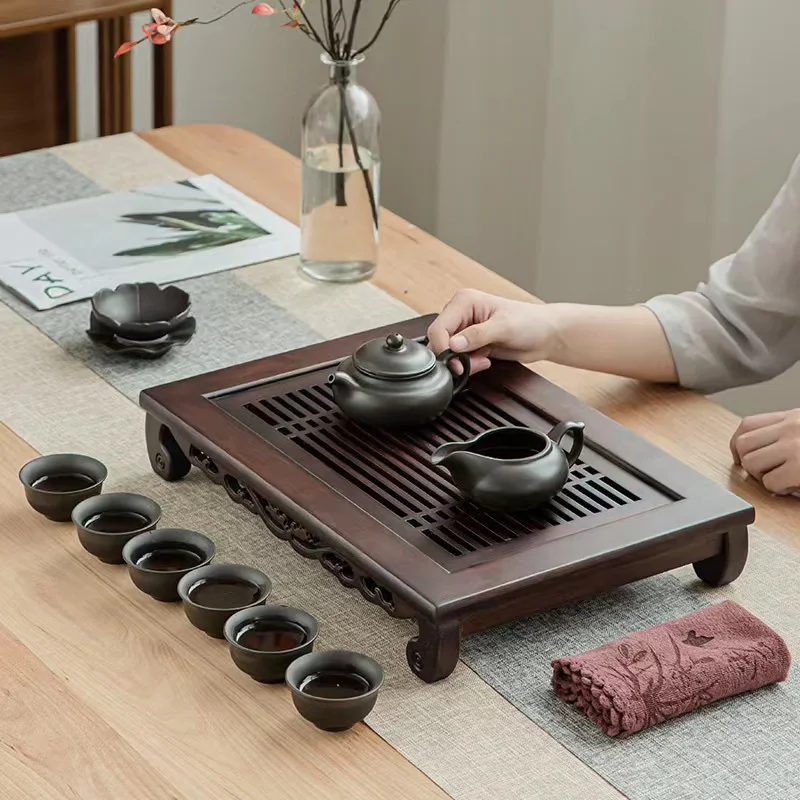 Bamboo Tea Tray - Chinese Natuurlijke Bamboe Thee Dienblad Water