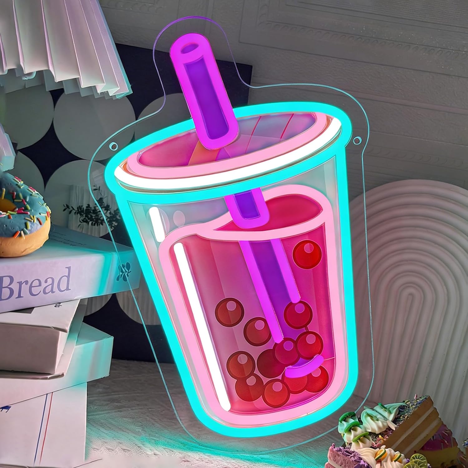 Coffee Tea Neon Sign - Bubble Tea Neon Sign USB-aangedreven dimbaar