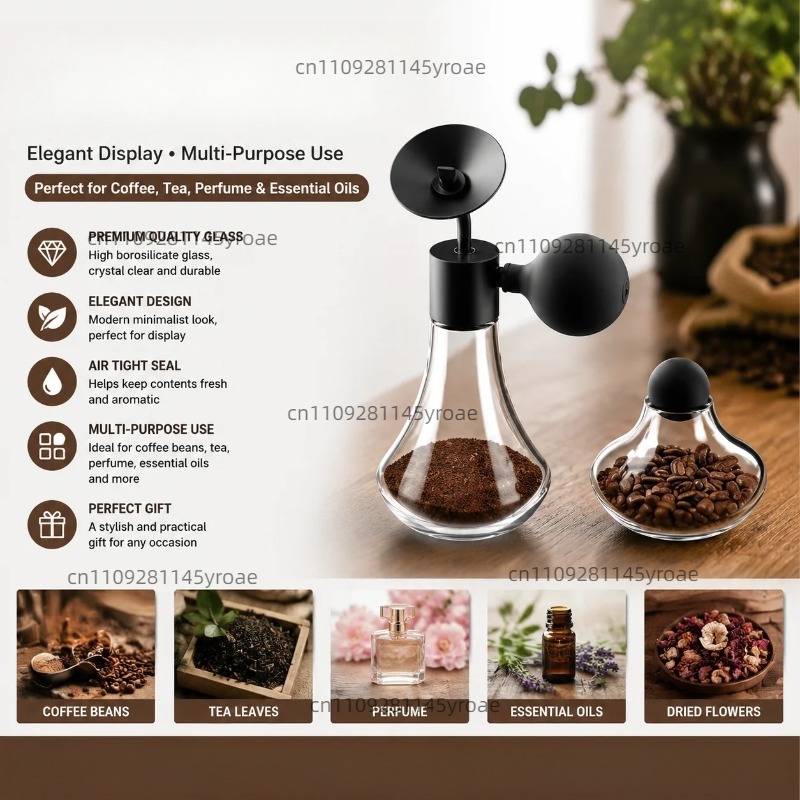 Glazen aroma-monsterflesje voo - Coffee Bean & Tea Menu recensie en prijs
