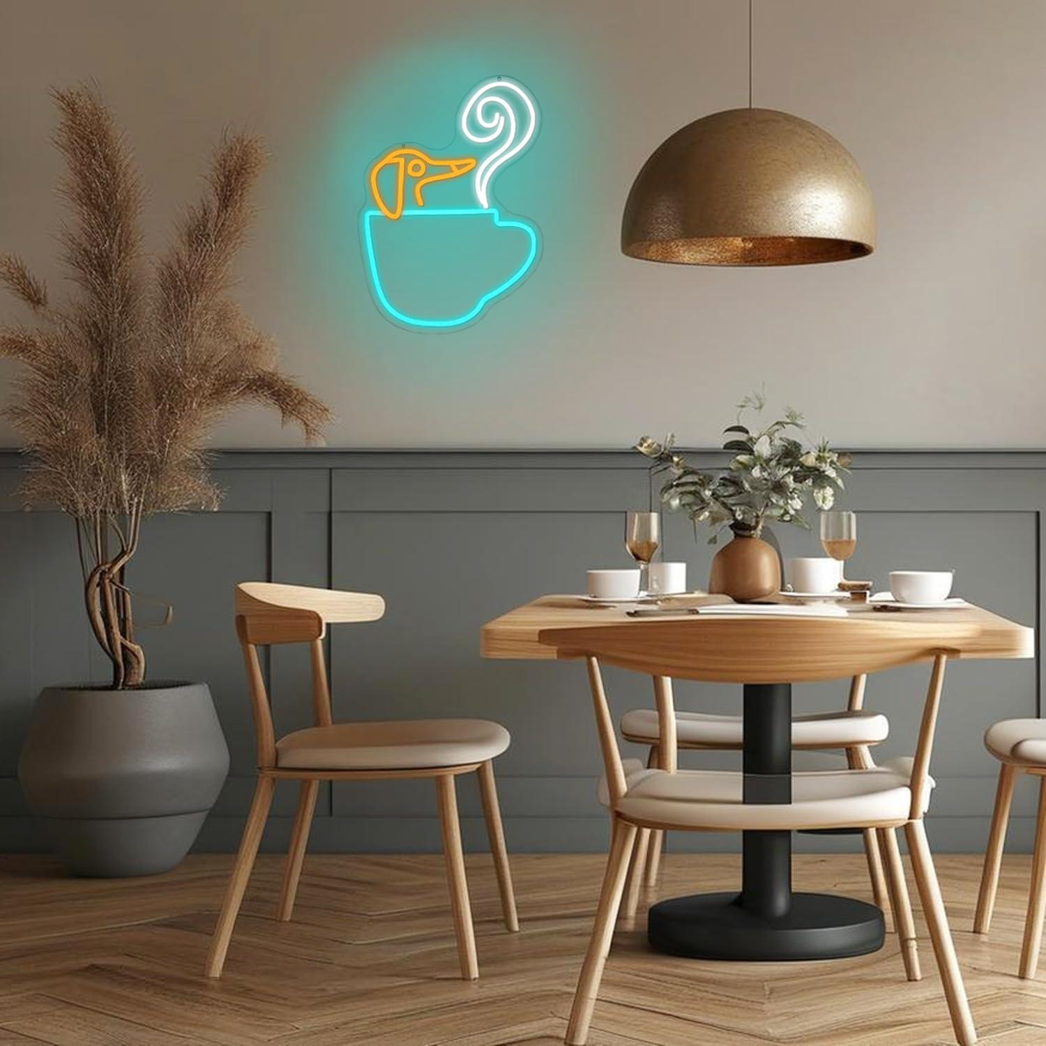 Teckel Koffiekopje Neonbord US - Coffee Tea Neon Sign recensie en prijs