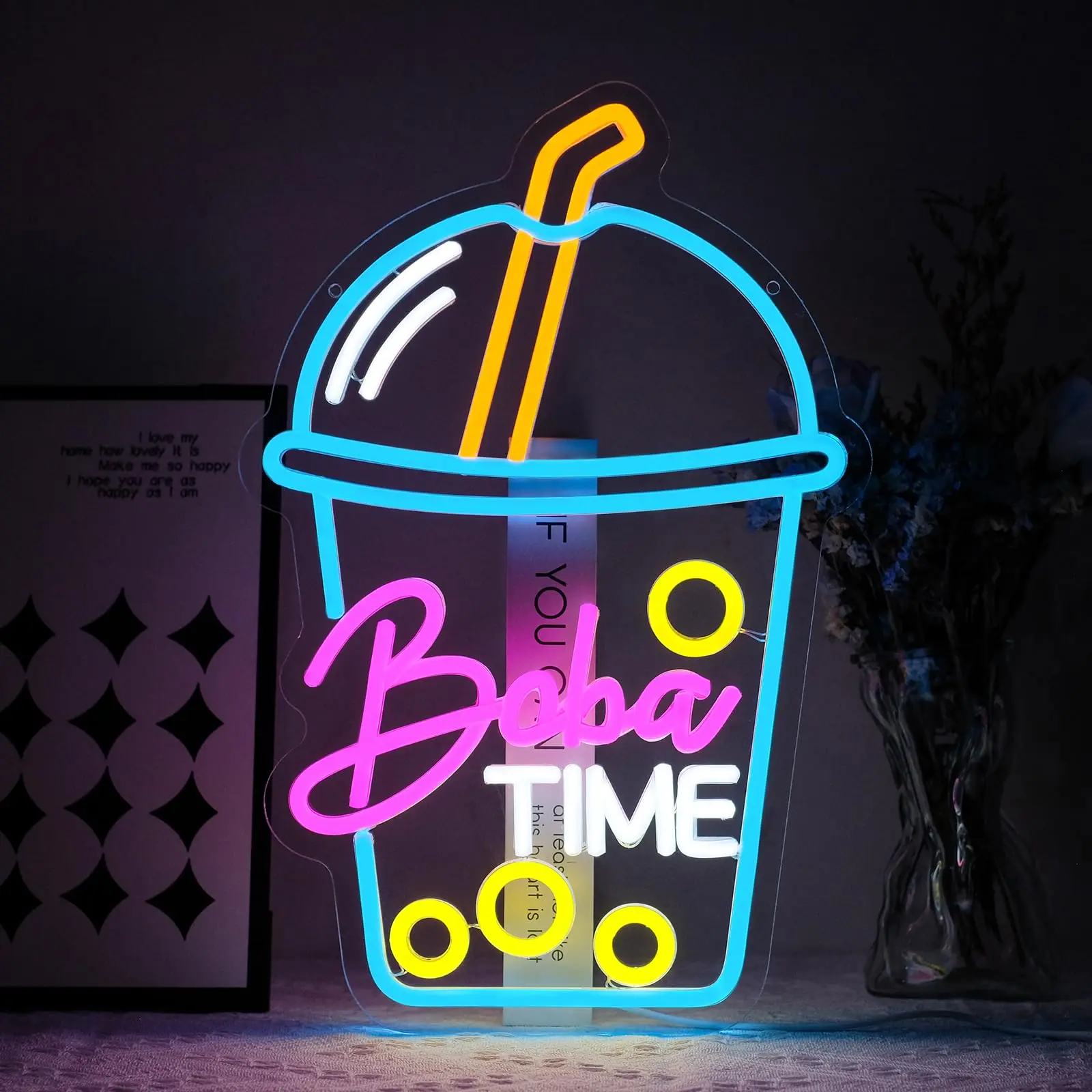 Boba Time Neon Sign voor Wall  - Coffee Tea Neon Sign recensie en prijs