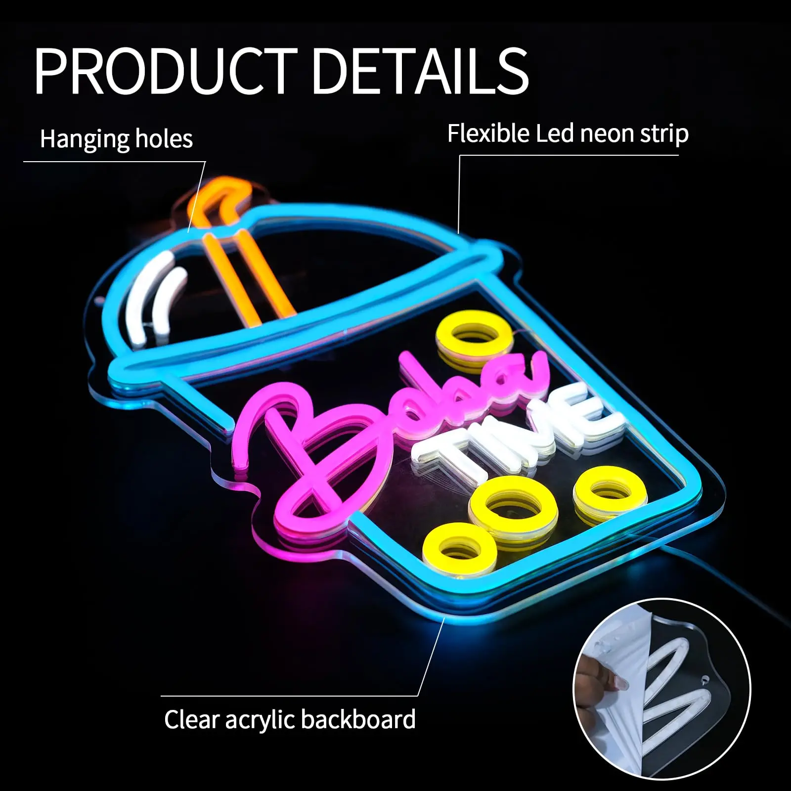 Boba Time Neon Sign voor Wall  - Coffee Tea Neon Sign recensie en prijs
