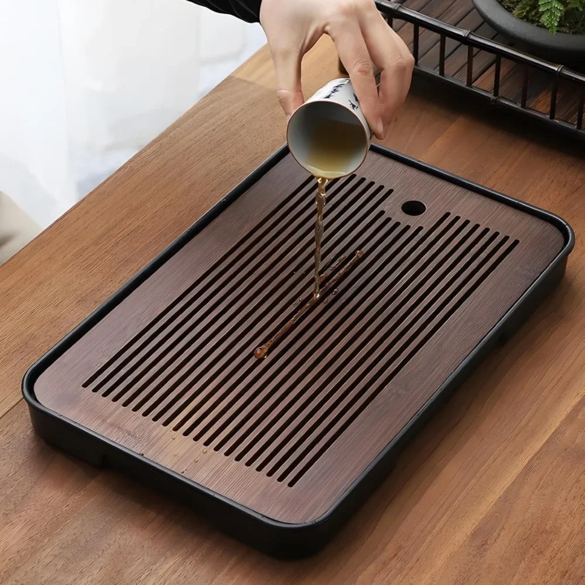 Draagbare afneembare bamboe th - Bamboo Tea Tray recensie en prijs
