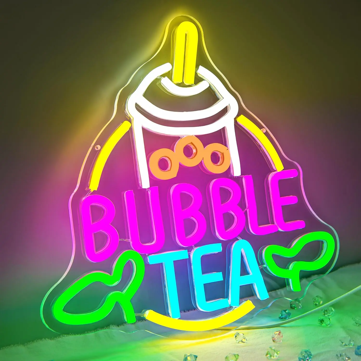 Bubble Tea Neonbord USB-aanged - Coffee Tea Neon Sign recensie en prijs