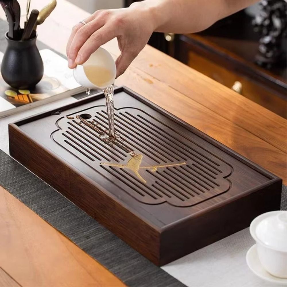 Klein formaat natuurlijke bamb - Bamboo Tea Tray recensie en prijs