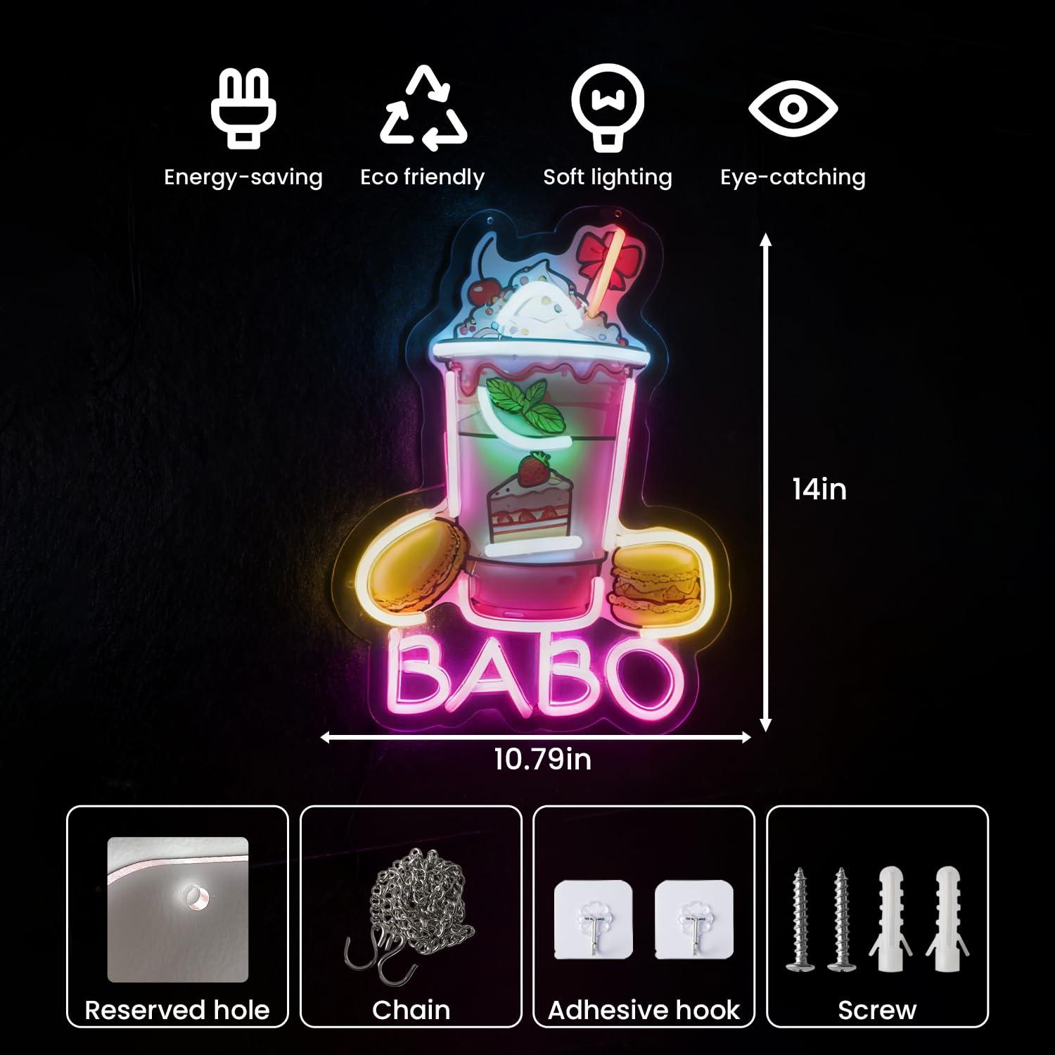 Boba Bubble Tea Neonbord USB D - Coffee Tea Neon Sign recensie en prijs