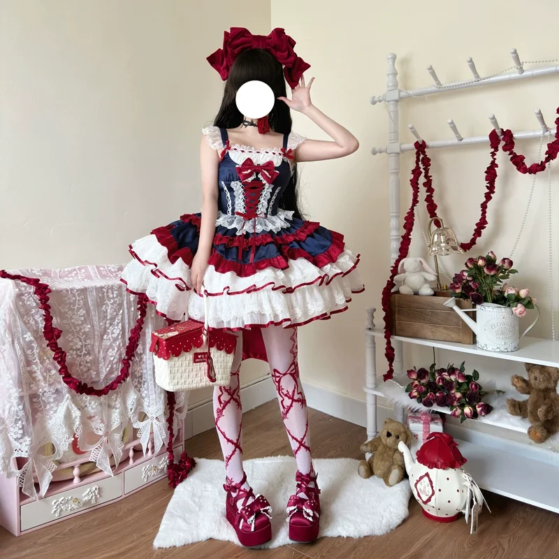 Roze Sweet Lolita JSK Jurk Kaw - Coffee Tea Weight Loss recensie en prijs