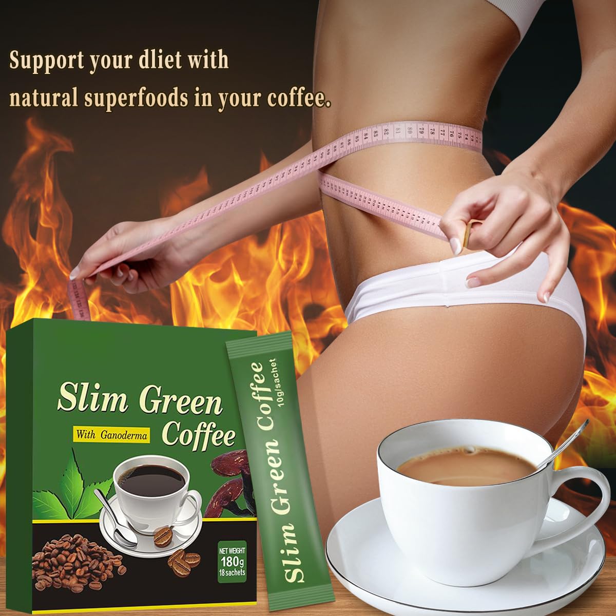 18 stks/doos Premium Slanke Gr - Coffee Tea Weight Loss recensie en prijs